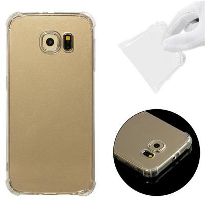 Shockproof Anti-Scratch Transparent Soft TPU Back Cover Case for Samsung Galaxy S6 / G9200