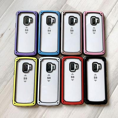 Military Technology Shockproof Durable Anti-drop Transpant PC + TPU Frame Back Cover Case for Samsung Galaxy S9 