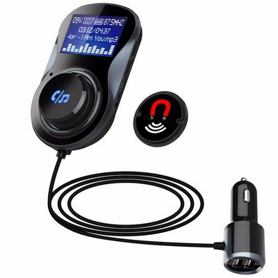 BC30B Handsfree Bluetooth Music Audio Receiver Adapter Auto AUX Speaker Car Stereo Earphones 2 USB Charge