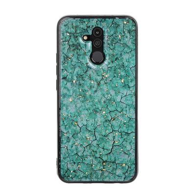Green Purple Solid Color Bling Glitter Powder Soft TPU Back Cover Case for Huawei Mate 20 Lite / Maimang 7