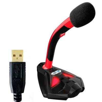 Fashion Tribe K1 Computer Microphone Treasure Live Broadcast Multi-function 3.5mm Jack / USB Microphone with Light