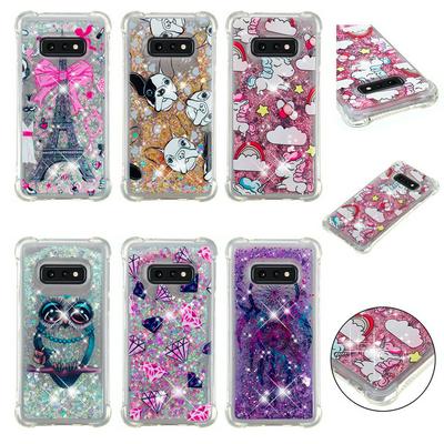 Colored Painting Shockproof Anti-Scratch Quicksand Soft TPU Back Cover Case for Samsung Galaxy S10e / S10 Lite