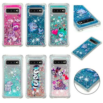 Painted Quicksand Anti-Scratch Shockproof Soft TPU Back Cover Case for Samsung Galaxy S10