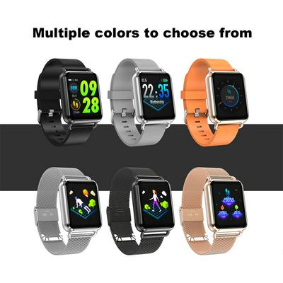 Q3 Bluetooth 4.0 IP67 Waterproof Dynamic Blood Oxygen Pressure Pedometer Fitness Tracker Heart Rate HD Large Screen Smart Wristband  