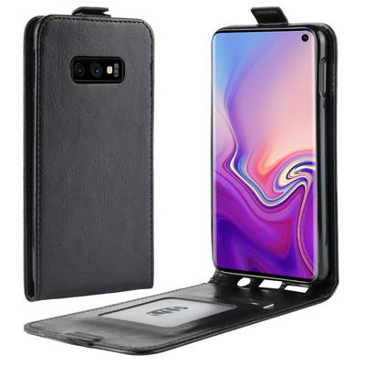 R64 Pattern Single Fold Edge Up and Down Vertical Flip PU Leather + Soft TPU with Card Slot and Magnetic Buckle Protective Case for Samsung Galaxy S10 Lite 