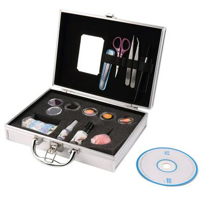 Professional False Extension Eyelash Glue Brush Kit with Case Box Storaging Salon Tool Eyelashes Extension With Compact Disc 