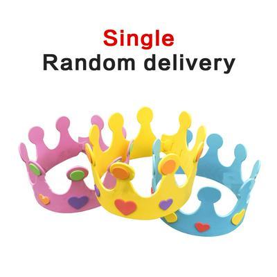   Provide EVA 3D EVA Handmade Crown Craft Kits Birthday Crown DIY Hat Cap Craft Toy 