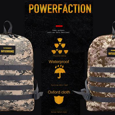 Camouflage Men Jedi Survival Eating Chicken Three Level Outdoor Sports Hiking Travel Hunting Backpack with USB Interface