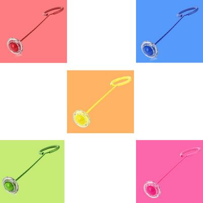 1 or 3 Pieces Creative LED Flash Jumping Foot Force Ball Children's Fitness Luminous Parent-Child Interaction Jumping Ball Toy 