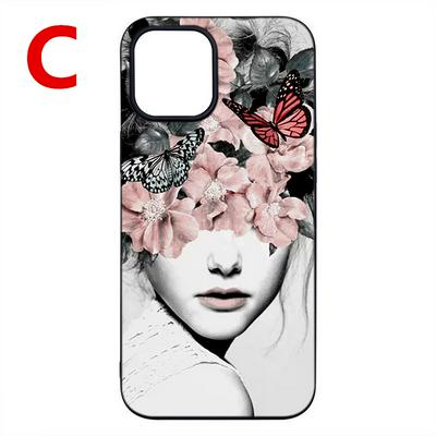 Black Background Colored Painting New Pattern Scratch Resistant Soft TPU Back Cover Phone Case for iPhone 12 Pro Max(6.7)
