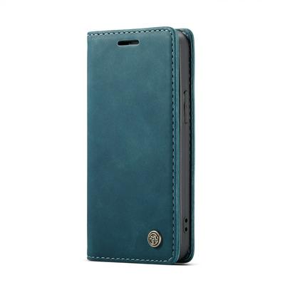 CaseMe All Round Shockproof Side Flip Magnetic Closure PU Leather + Soft TPU with Card Slots and Stand Case for iPhone 12 5.4