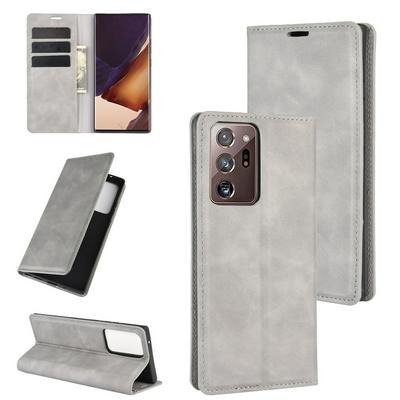 Pair Suck Left and Right Open Scratch Resistant PU Leather Phone Cover with Stand and Card Slots for Samsung Galaxy Note20 Ultra(4G version 5G version universal)