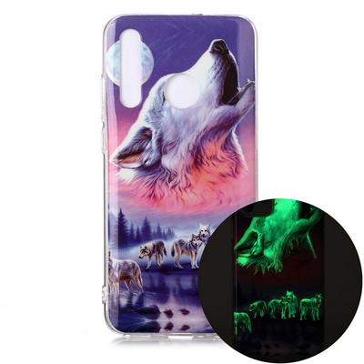 Luminous Colored Painting Shockproof Anti-Scratch Soft TPU Back Cover Case for Huawei Honor 10 Lite