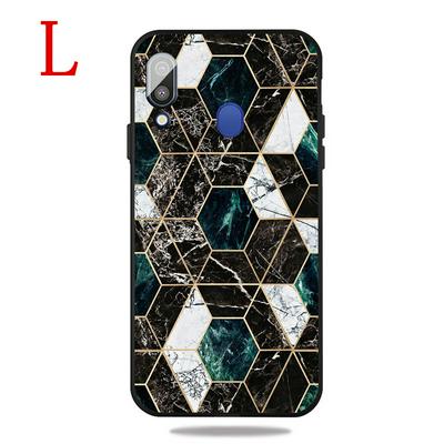 Frosted Marble Pattern Thin Shockproof Anti-Scratch Soft TPU Back Cover Case for Samsung Galaxy A40