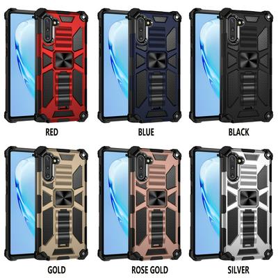 2 in 1 Detachable Shockproof with Car Magnetic Attraction and Invisible Bracket Hard PC + Soft TPU Back Cover Case for Samsung Galaxy Note 10