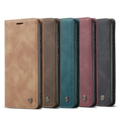 CaseMe 013 Slim Wallet Design Side Flip Shockproof Magnetic Closure PU Leather + Soft TPU with Card Slots and Stand Protective Case for Samsung Galaxy S20 Ultra