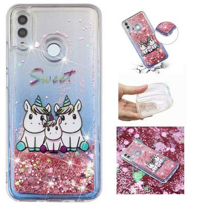 Personalized Creative Quicksand Anti-Fall Soft TPU Back Cover Protective Case for Huawei Honor 10 Lite