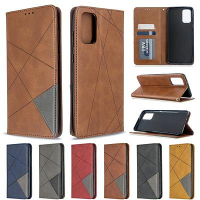 Diamond Pattern TPU + PU Leather Protective Cover Case with Picture Frame Wallet Card Holder Slot for Samsung Galaxy S11