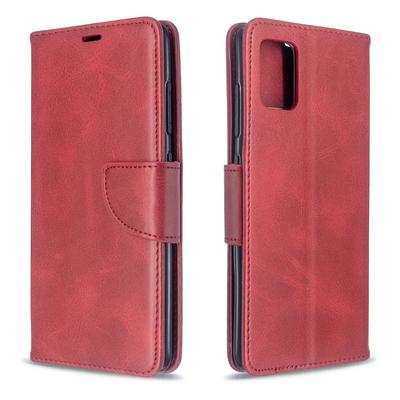 Sheep Pattern Wrist Strap Style Side Flip Shockproof PU Leather + Soft TPU Magnetic Buckle with Card Slots and Stand Wallet Case for Samsung Galaxy A51