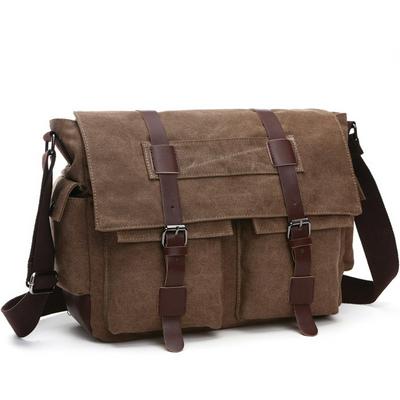 Retro Canvas Messenger Bags Casual Vintage Crossbody Bag for Men and Women