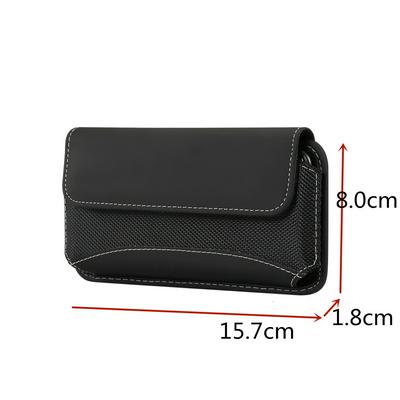 Oxford Cloth Belt Phone Holder Universal Flap Phone Pouch
