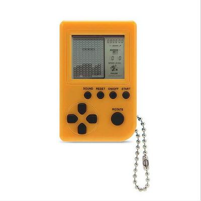 Mini Tetris Game Console Children Educational Electronic Toys Keychain LCD Handheld Game Players  