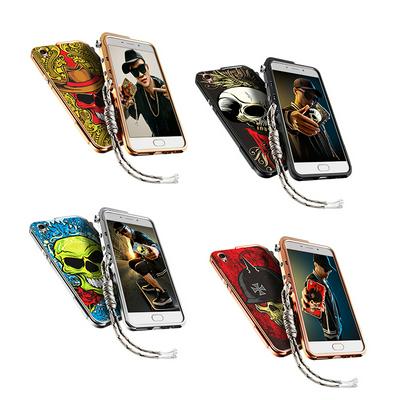 Colored Painting Mechanical Arm Detachable Metal Aluminium Back Cover Case for OPPO R9