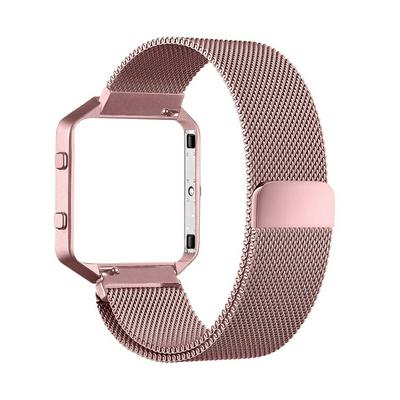 Milanese Loop Watchband Smooth Stainless Steel Mesh Strap for Fitbit Blaze
