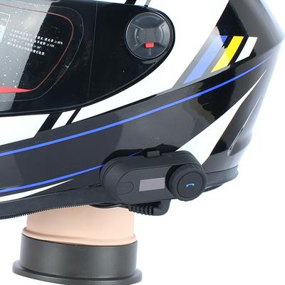 TCOM-SC BT Interphone Motorcycle Helmet Wireless Bluetooth Headset Intercom with LCD FM Radio Soft Microphone