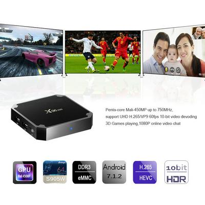 X96MiNi Player Network Set-Top Android TV Box 17.4 Amlogic S905W Quad-Core UHD 2.4G WiFi 4K Media Player