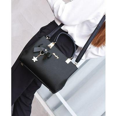 Women's Stylish Handbag Casual Shoulder Bag with Bow and Star Charm