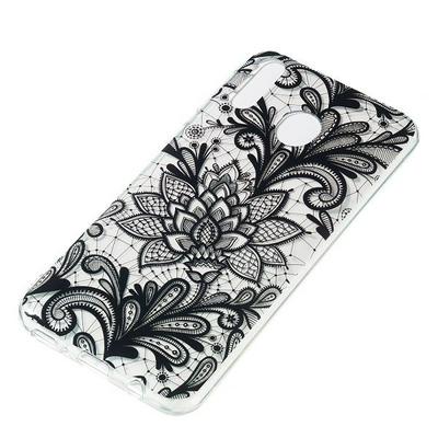 Colored Painting Dust-proof Shock-proof High Transparent Soft TPU Back Cover Case for Samsung Galaxy M20 