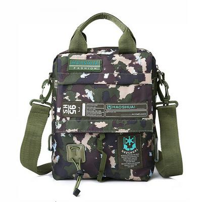 Men's Messenger Bag Outdoor Waterproof Nylon Handbag Crossbody Shoulder Bag Mini Briefcase