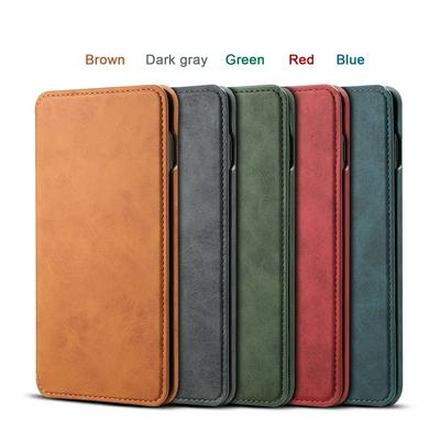 Retro Frosted Simple Style Side Flip Shockproof PU Leather + Hard PC with Card Slot and Stand Protective Case for Samsung Galaxy S10 