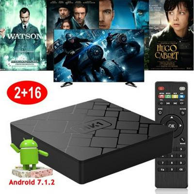 Android Smart TV BOX S905W 2G + 16G 4k 2160p HDMI Wifi Bluetooth 4.0 Media Player  
