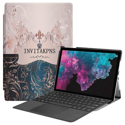 Voltage Painting Side Flip Shockproof PU Leather + Hard PC with Stand and Pencil Slot Protective Case for Microsoft Surface Pro 6 / 5 / 4