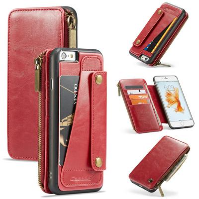 CaseMe 011 Series Card Holder Wallet Style with Stand and Magnetic Flip PU Leather + Detachable TPU Cover Case for iPhone 6 Plus / 6S Plus