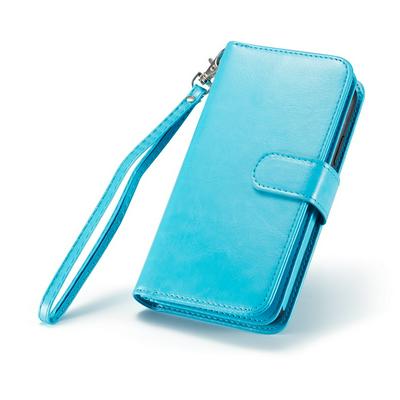 Crazy Horse Pattern Full Protection PU Leather + Detachable TPU & PC Back Cover with 9 Card Slots and Stand Wallet Case for iPhone XR 6.1