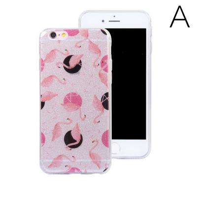 Colored Painting Anti-Scratch Glitter Power Soft TPU Back Cover Protective Case for iPhone 6 / 6S