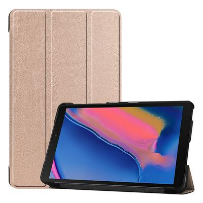 Solid Color Tri-Fold Folding Side Flip Slim & Lightweight PU Leather + Hard PC with Stand Case for Samsung Galaxy Tab A 8 (2019) / SM-P200 / SM-P205