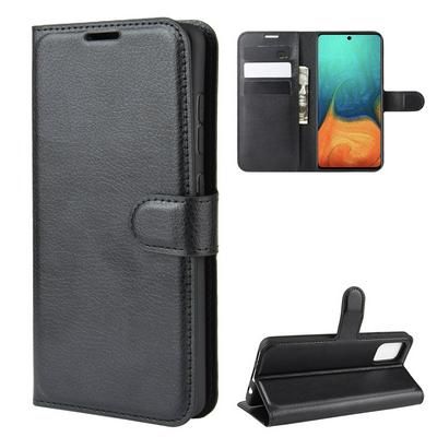 Litchi Pattern Side Flip Shockproof PU Leather + Soft TPU Magnetic Buckle with Stand and Card Slots Wallet Case for Samsung Galaxy A71 5G