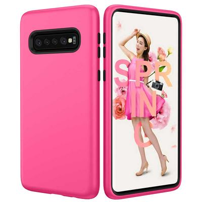 Rose Red / Purple / Gold / Pink Armor 2 in 1 Detachable Hard PC Back + Front Frame Cover Case for Samsung Galaxy S10+ / S10 Plus