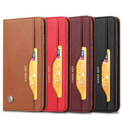 For Xiaomi Mi 9 / Mi 9 Explorer Classic Knead Skin Pattern Magnetic Closure Flip Leather Case with Card Slot