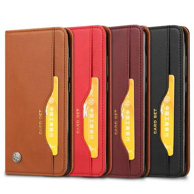 For Xiaomi Mi 8 SE Classic Knead Skin Pattern Magnetic Closure Flip Leather Case with Card Slot