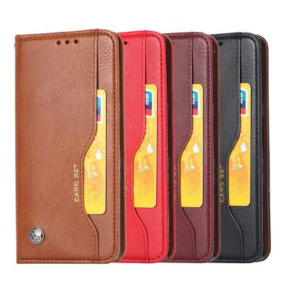 For Samsung Galaxy Note10 Classic Knead Skin Pattern Magnetic Closure Flip Leather Case with Card Slot