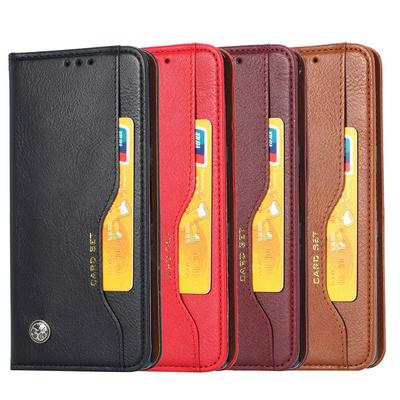 For Samsung Galaxy M51 Classic Knead Skin Pattern Magnetic Closure Flip Leather Case with Card Slot