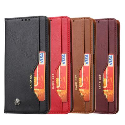 For Xiaomi Poco X3 NFC Classic Knead Skin Pattern Magnetic Closure Flip Leather Case with Card Slot