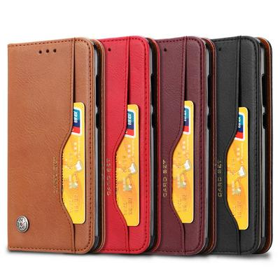 For Huawei Honor 9N / 9i Classic Knead Skin Pattern Magnetic Closure Flip Leather Case with Card Slot