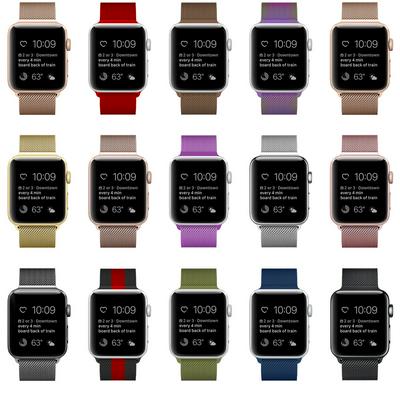 Milanese Colorful Stainless Steel Sport Band Apple Watch Replacement Watchband For iWatch 