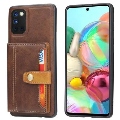 For Samsung Galaxy S20 FE Calfskin Pattern Shockproof Leather Coated Phone Case with Magnetic Buckle Card Pocket